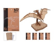 Puzle Dinozaurs 3D koka, 4veidi (8720573820059)