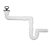 PLASTBRNO Sifons izlietnei U-veida 1 1/4x40mm, kompakts (8595156241565)