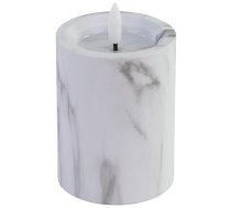 BESK Svece LED 7.5x12cm, marmora efektu (4750959144961)