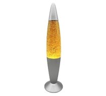 BESK Dekoratīva lavas galda lampa, 5W, zelta (4750959104835)