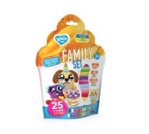 Radošais komplekts Modelēšanas mīkla (lēkājošais plastilīns) Lovin Family set 25 gab. (ETC70159_2)