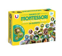 Attīstošā magnētiskā puzle Montessori Magnētiskais komplekts Dzīvnieku ģimenes: ferma (ETC200271)