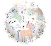 Folat Folija gaisa balons &quot;Birthday Unicorn&quot; 45cm (67929)