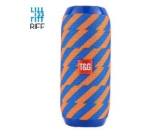 Riff TG117 Universāls bezvadu Bluetooth skaļrunis AUX / Micro SD / USB Zili oranžs (RF-TG117-OR/BL)