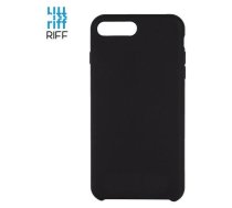 Riff Plans &amp; Miksts silikona aizmugures maks ar mikstu iekspusi prieks iPhone  7 Plus / 8 Plus Black (RF-TS-IPH7PLUS-BL)