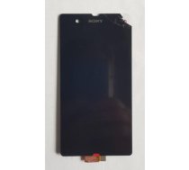 LCD displeja skārienekrāna ciparu pārveidotāja komplekts Sony Xperia Z L36 LT36 L36H C6602 C6603 C6606 Melns Jauns  ar Defektu (PS-M-LCD-SON-L36-BL-DEF)