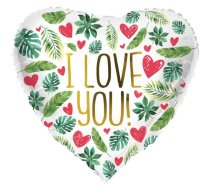 Folat Folija gaisa balons Heart shaped &quot;I Love You&quot; 45cm (67951)