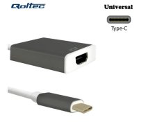 Qoltec 50427 USB Type-C 3.1 Porta Adapteris uz HDMI AF Kabelis 20cm Balts (50427)