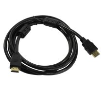 Riff HDMI Vads V1.4 Ar Internetu ar Filtru type A - 19/19 male/male Gold Platted 1.5m Melns (Bulk) (RF-HDMI-GOLD-1.5M)