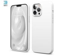 Riff Plāns &amp; Mīksts silikona aizmugures maks ar mīkstu iekšpusi priekš Apple iPhone 13 Pro White (RF-SC-IPH-13PR-WH)