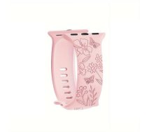 Riff silikona siksniņa &quot;Butterfly&quot; priekš Apple iWatch 38 / 40 / 41 mm Pink (RF-BUT38-PI)