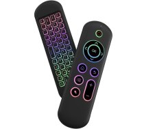 Riff M5 2.4G+BT5.2 universālā tālvadības pults RGB pele ar melnu tastatūru (RF-M5AIR)