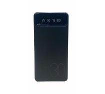 Riff YM-407S Mega 30000mah Power banks - Lādētājs 2x USB 2.1A Max Izejas / Micro USB + USB-C Ieejas + 3 vadi Black (RF-YM-407S-BK)