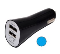 HQ NBS-885A Auto lādētājs ar diviem USB portiem 3.1A Blue (PS-M-NBS-885A-BLU)