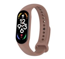 Riff Silikona siksniņa priekš Xiaomi Mi Band series 3 / 4 / 5 / 6 / 7 Coffee Brown (RF-MIB3/7-CBR)