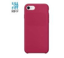 Riff Plāns&amp; Miīksts silikona aizmugures maks ar mīkstu iekšpusi priekš Apple iPhone  7 / 8 / SE 2020 Rose Red (RF-TS-IPH7-ROSRED)