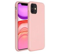 Riff Plāns &amp; Mīksts silikona aizmugures maks ar mīkstu iekšpusi priekš Apple iPhone 11 Pro Rose Pink (RF-TS-IPH11PR-ROPI)