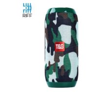 Riff TG117 Universāls bezvadu Bluetooth skaļrunis AUX / Micro SD / USB Zaļa maskēšanās (RF-TG117-CAMGRE)