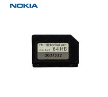 Nokia MultiMedia Card MMC atmiņas karte 64 Mb lietota pārbaudīta formatēta Bulk (PS-M-MMC-M64)