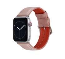 Riff Ādas siksniņa priekš Apple iWatch series 38 / 40 / 41 mm Powder pink (RF-LEATH38-PP)