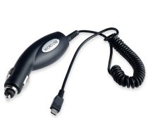 ATX Auto Lādētājs 12V 24V 1A + Micro USB kabelis Melns Blister (PS-M-ATX-MIC-AUTO)