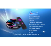 RIFF H96 MAX X3 Smart TV kaste Amlogic S905X3 4Gb + 64Gb (RF-AM-S905X3-4GB-64GB)