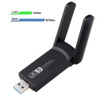 Riff AC1300 USB moduļis Wi-Fi adapteris 5 GHz 2,4 GHz 1300 Mbps 802.11ac/a/b/g/n Melns (RF-AC1300)