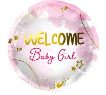 Folat Folija gaisa balons &quot;Welcome Baby Girl&quot; 45cm (67954)