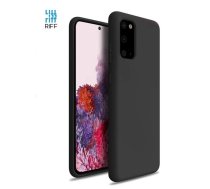 Riff Plāns & Mīksts silikona aizmugures maks ar mīkstu iekšpusi priekš Samsung Galaxy S20 G980 Black (RF-SC-S20-G980-BK)