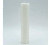 Baltic Candles &quot;Lace Candle&quot; Kristālstearīna cilindrs / degšanas laiks 38h (50x200mm) White (39079)