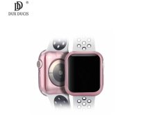 Dux Ducis TPU 2gab. Sānu Aizsargvāki (0.2mm) pulksteņiem Apple Watch 3 / 4 (40mm) Rozā un Caurspīdīgs (DU-TPU-W40-PI/TR)