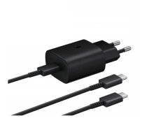 Samsung EP-T4510 45W GaN USB-C ātrs lādētājs ar vadu 1.8m TypeC - TypeC Black (EP-T4510XBEGEU)
