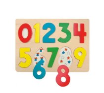 Woody 90325 Eko koka attīstošā puzle "Cipari" (10gab.) bērniem no 3 gadiem + (30x21cm) (WD90325)