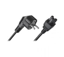 Libox LB0176 Strāvas Kabelis Euro 3-Pin C5 IEC 1.5m Hibrīda standartrs C/E/F CEE 7/7 Melna (LB0176)