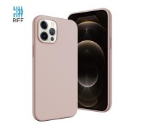 Riff Plāns &amp; Mīksts silikona aizmugures maks ar mīkstu iekšpusi priekš Apple iPhone 13 Pro Max Pink Sand (RF-SC-IPH-13PROMAX-PISA)