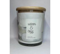 Baltic Candles Warm&amp;Cozy Aromatizēta svece stikla glāzē ar vāciņu / sveces degšanas laiks 33h (39087)