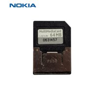 Nokia MultiMedia Card MMC atmiņas karte 64 Mb Dual Voltage 1.8/3.0V lietota pārbaudīta formatēta Bulk (PS-M-MMC-64)