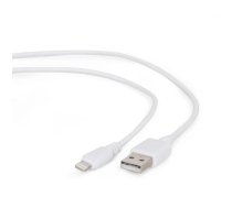 Gembird USB to 8-pin sync and charging cable  white  1m (CC-USB2-AMLM-W-1M)