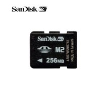 SanDisk M2 Memory Stick Micro atmiņas karte 256 Mb lietota pārbaudīta formatēta Bulk (PS-M-M2-SD256MB)