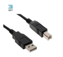 Riff USB 2.0 A Spraudnis AM-BM Printera Kabelis 1,5 m/ Melns (RF-PR-USB-AB-1.5M-BLACK)
