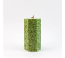 Baltic Candles &quot;Lace Candle&quot; Kristālstearīna cilindrs / degšanas laiks 23h (50x150mm) Olive (39026)