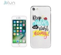 Blun ART Super plāns TPU aizmugures maks-apvalks ar attēlu priekš Apple iPhone 7 / 8 / iPhone SE (2020) Keep calm (BL-ART-IPH7-KC)