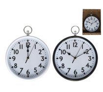Sienas pulkstenis 31 cm, 2 veidi, 32 x 6 x 25 cm, DECORLIFE (8430540908870)