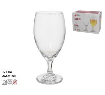 Alus glāzes (6 gab.) 440 ml, 18 x 7,5 x 7,5 cm, RED CHERRY (8445393480299)