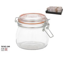 Hermētiska burka 500 ml, 10,5 x 11 x 14 cm, KITCHEN&GO (8445393424408)