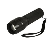 LED alumīnija lukturītis, 3 vati, melns, 3 apgaismojuma režīmi, 4002711, Heitech (04002711)