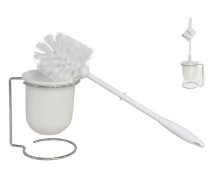 Tualetes birstes turētājs ar birsti, balts, 10.00 x 12.00 x 39.00, BATH&GO (8430540078467)
