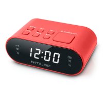 Divu modinātāju pulksteņa radio PLL, 3 V, M 10 RED, MUSE (M 10 RED)