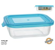 Taisnstūra stikla pusdienu kārba 640 ml, 5,5 x 19,5 x 13 cm, KITCHEN&GO (8445393406022)