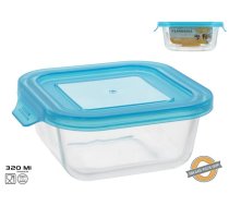 Kvadrātveida stikla pusdienu kārba 320 ml, 5 x 13,2 x 11,7 cm, KITCHEN&GO (8445393405988)